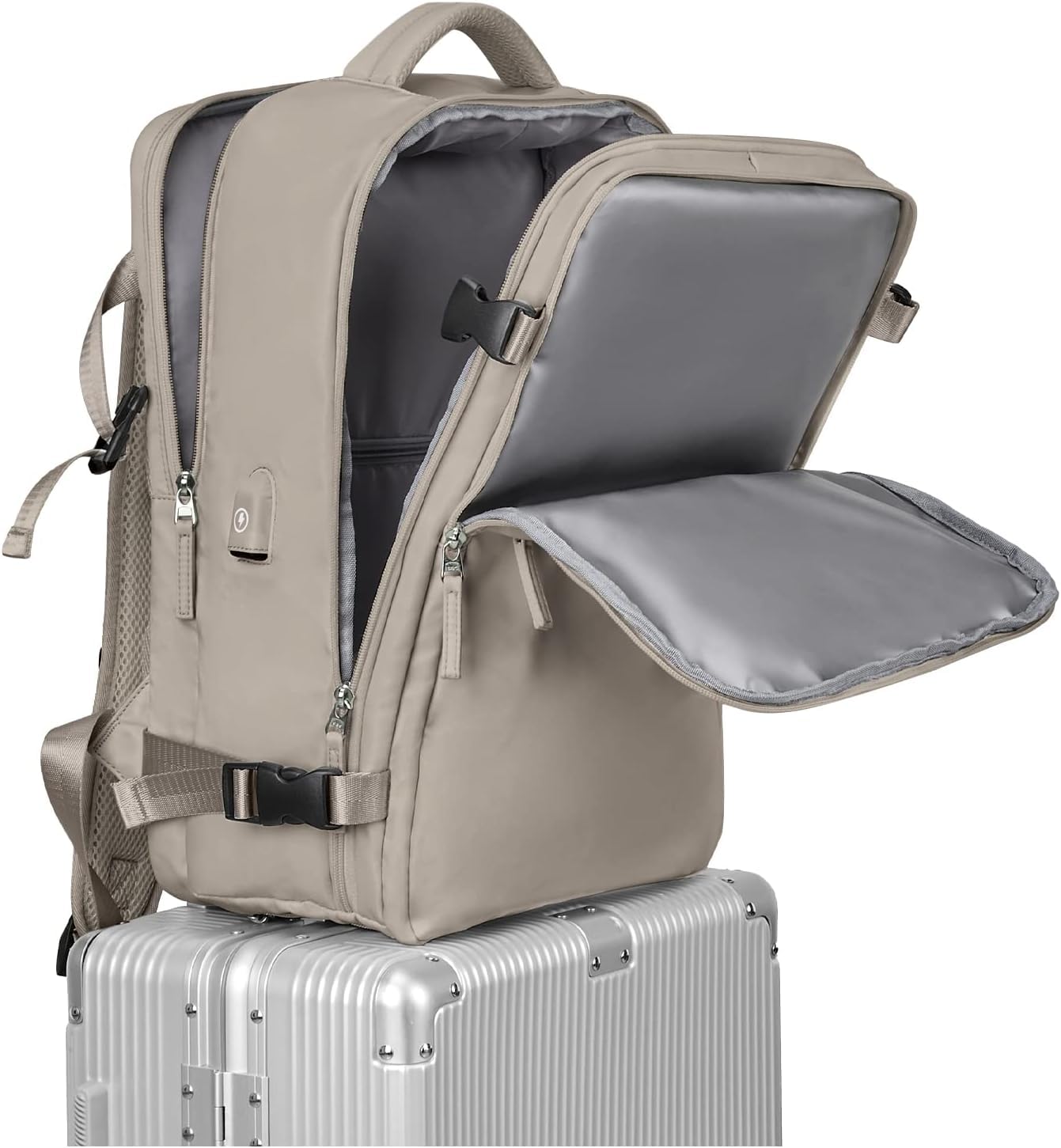 Bergsalz Airline Approved Travel Backpack - Lightweight Laptop Backpack for Women & Men, Perfect for College, Business Trips & Weekend Getaways