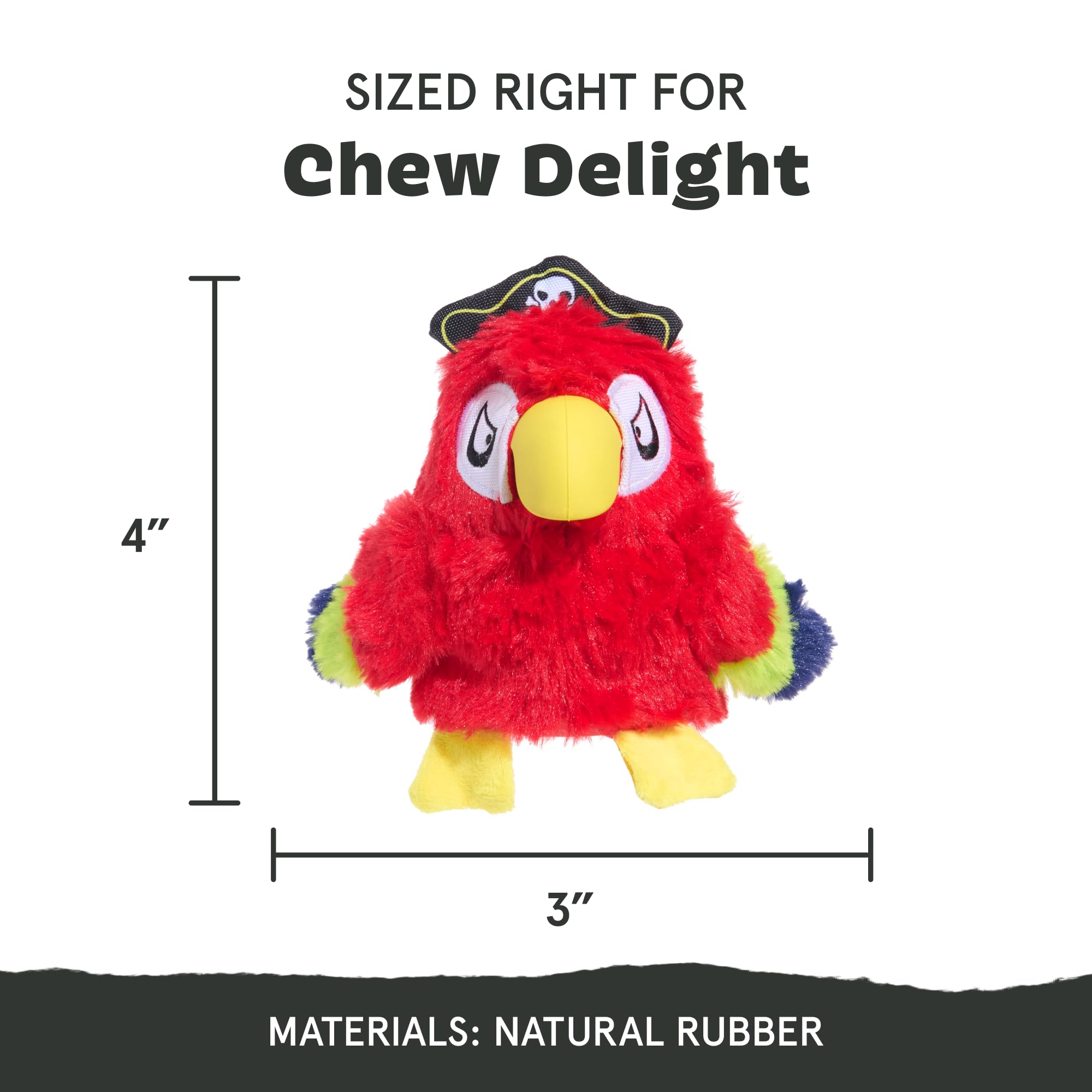 Barkbox Super Chewer Tough Dog Chew Toys for Aggressive Chewers - Durable Plush 2-in-1 Parrot Design (Large Size) - Perfect for Strong Chewing Dogs, Playtime & Training