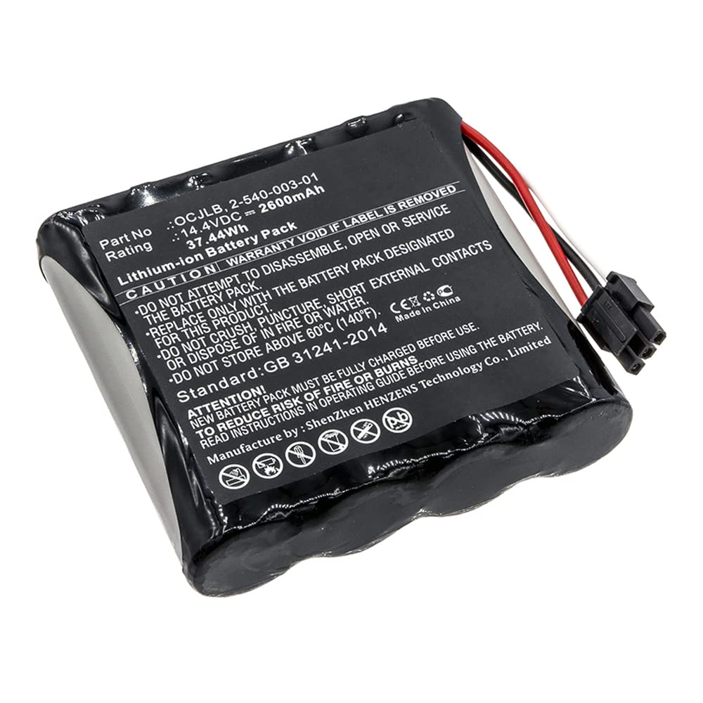 Synergy Digital Replacement Battery for Soundcast Outcast OCJ411a Speaker - 14.4V 2600mAh Li-ion High Capacity Battery Compatible with Soundcast 2-540-003-01 - Perfect for Outdoor Parties, Camping & Portable Audio Systems