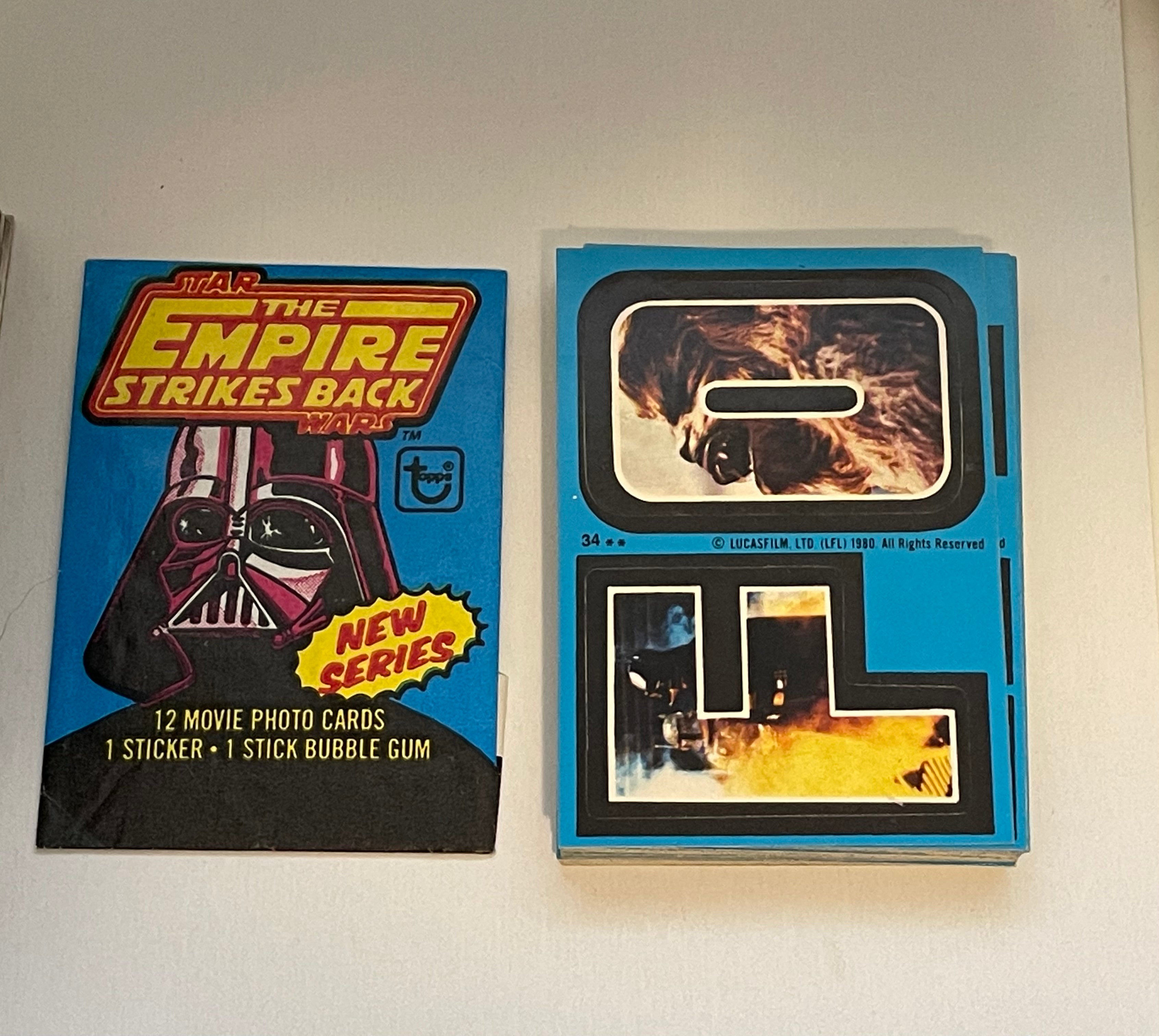 Empire Strikes Back Trading Cards & Stickers Set (1981) - High Grade Condition - Vintage Star Wars Collectibles for Display & Investment
