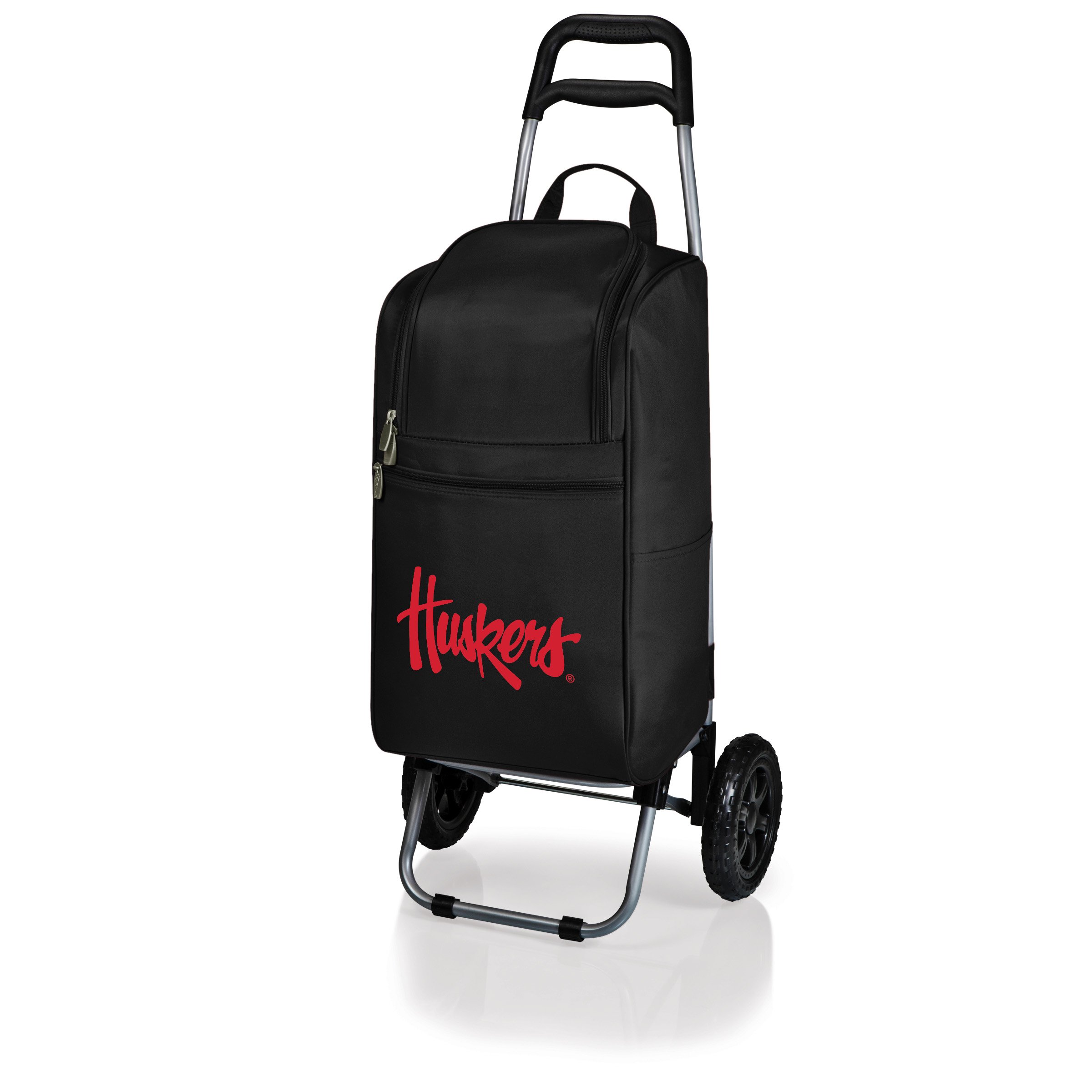 NCAA Insulated Rolling Cooler with Wheels - Portable Cart for Tailgating, Picnics, and Outdoor Events