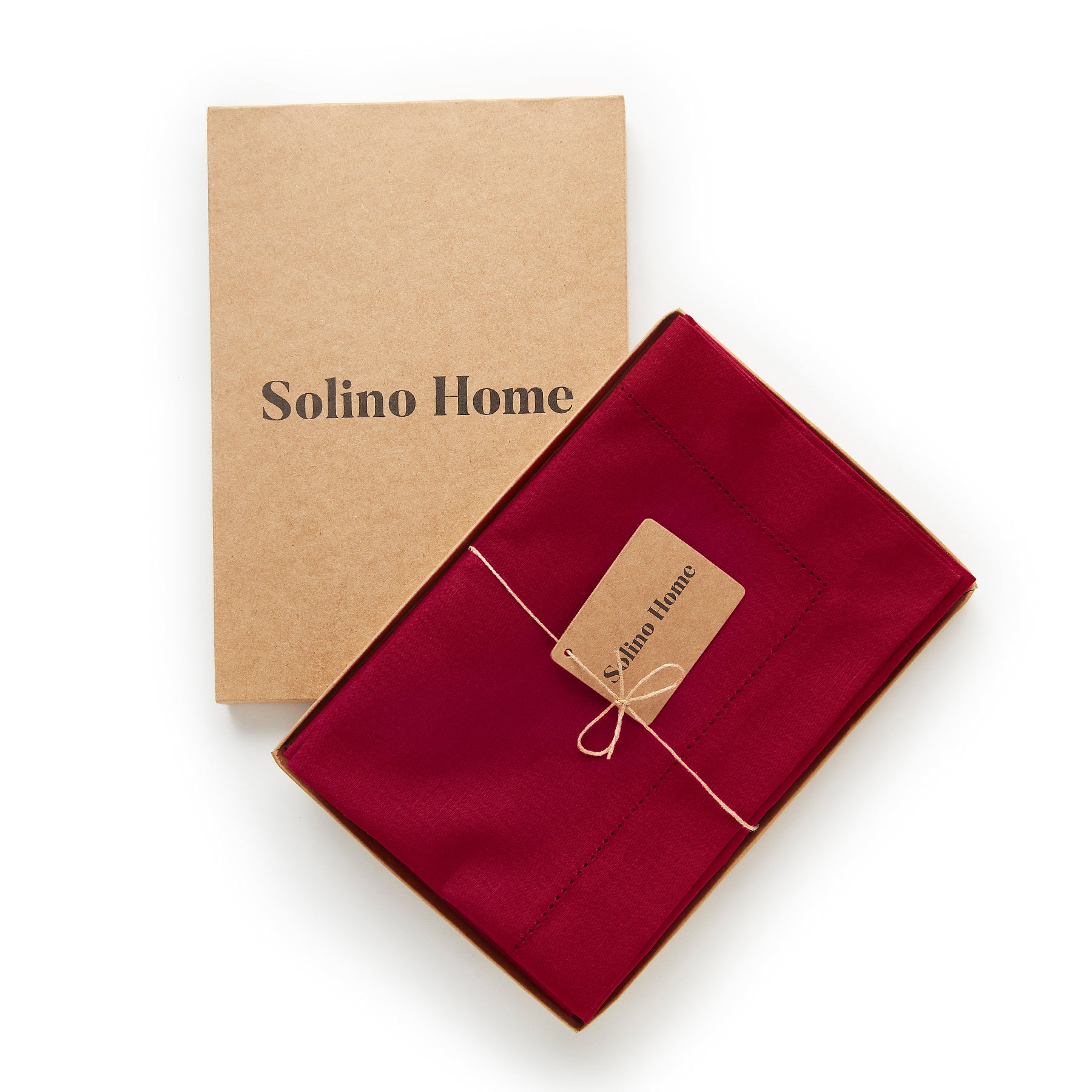 Premium Cotton Linen Hemstitch Napkins Set - 100% Natural Fabric Dinner Napkins for Formal Dining, Wedding, and Special Occasions - Elegant Table Decor for Restaurants and Home Entertaining