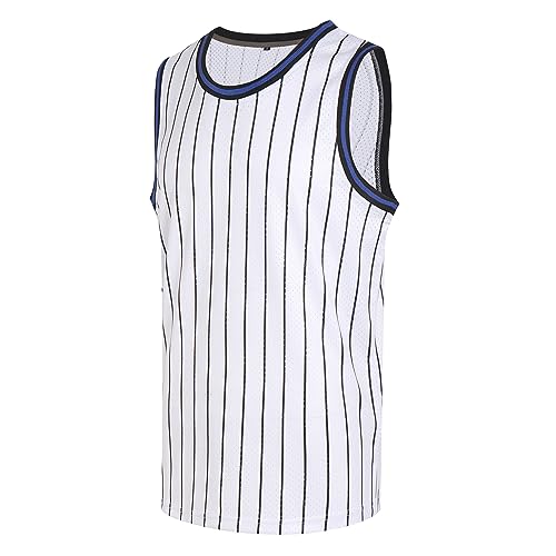 Black Pinstripe-white Jersey