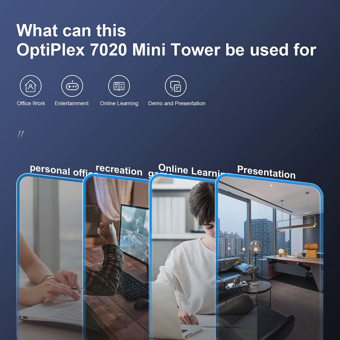Refurbished Dell OptiPlex 7020 Tower Desktop PC - Intel i7-4790, 32GB RAM, 1TB SSD + 2TB HDD, WiFi AC8260, Dual Monitor Support, Wireless Keyboard & Mouse - Windows 10 Pro (Renewed) | Ideal for Home Office, Business Workstations & Gaming Setups