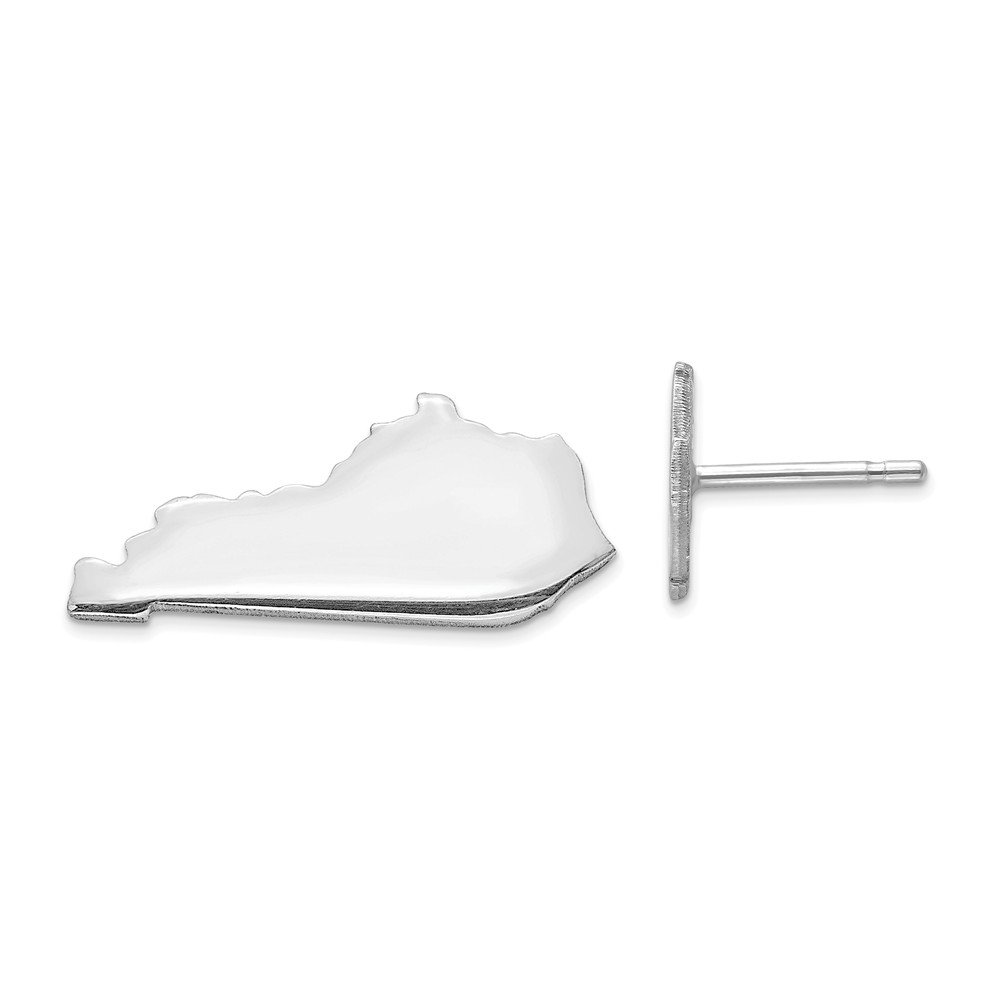Sterling Silver AK Large State Earrings - Handmade Dangle Earrings for Women - Perfect for Alaska Pride, Gifts & Everyday Wear