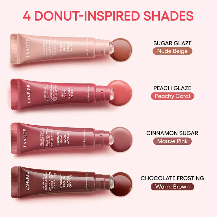 LANEIGE Labial Glaze Craze Tinted Polypeptide Lip Serum - Hydrating Plumping Lip Treatment for Dry Lips, Perfect for Daily Moisture & Night Care