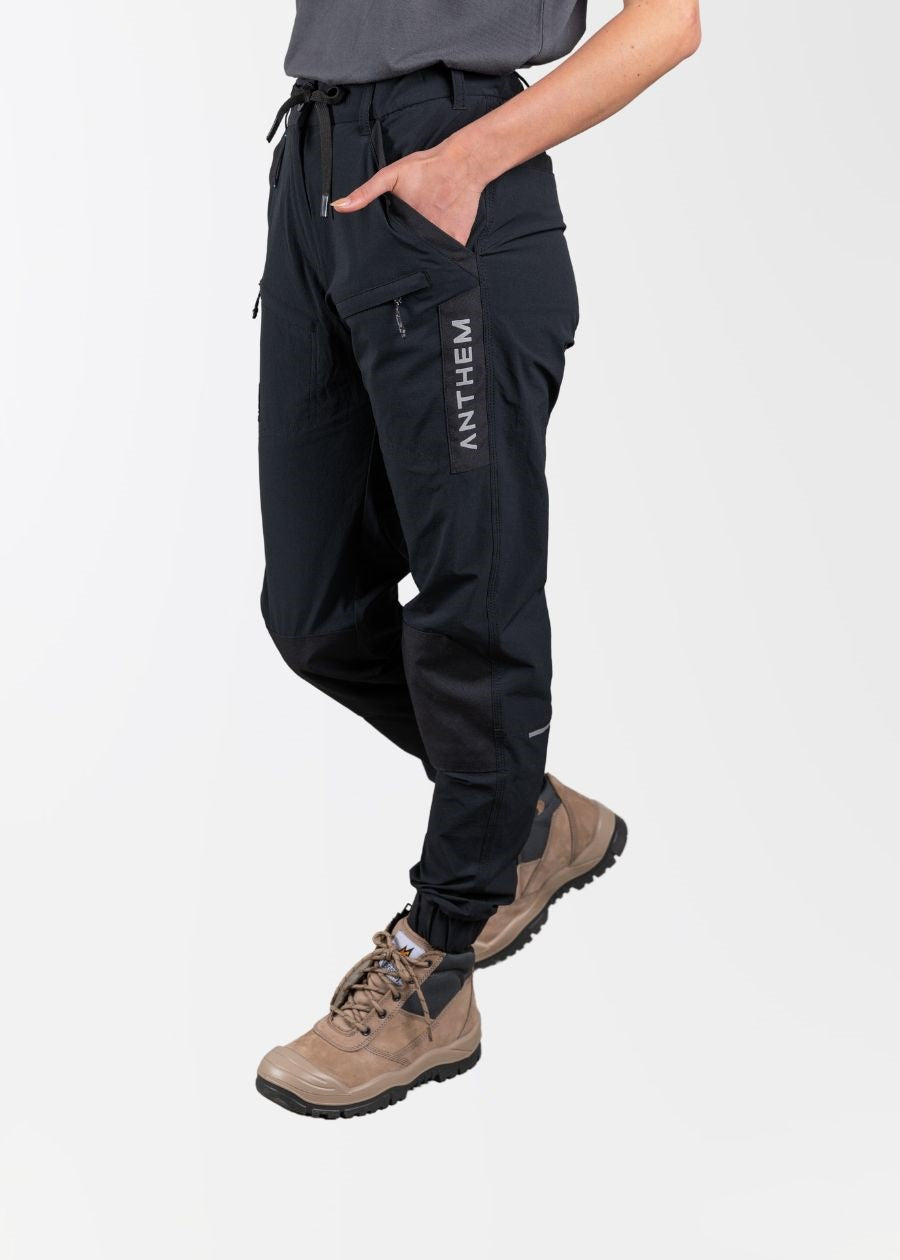 Women's Triumph Cuffed Pants - High Waist Slim Fit Trousers for Work & Casual Wear | Office, Business, Travel & Everyday Outfits