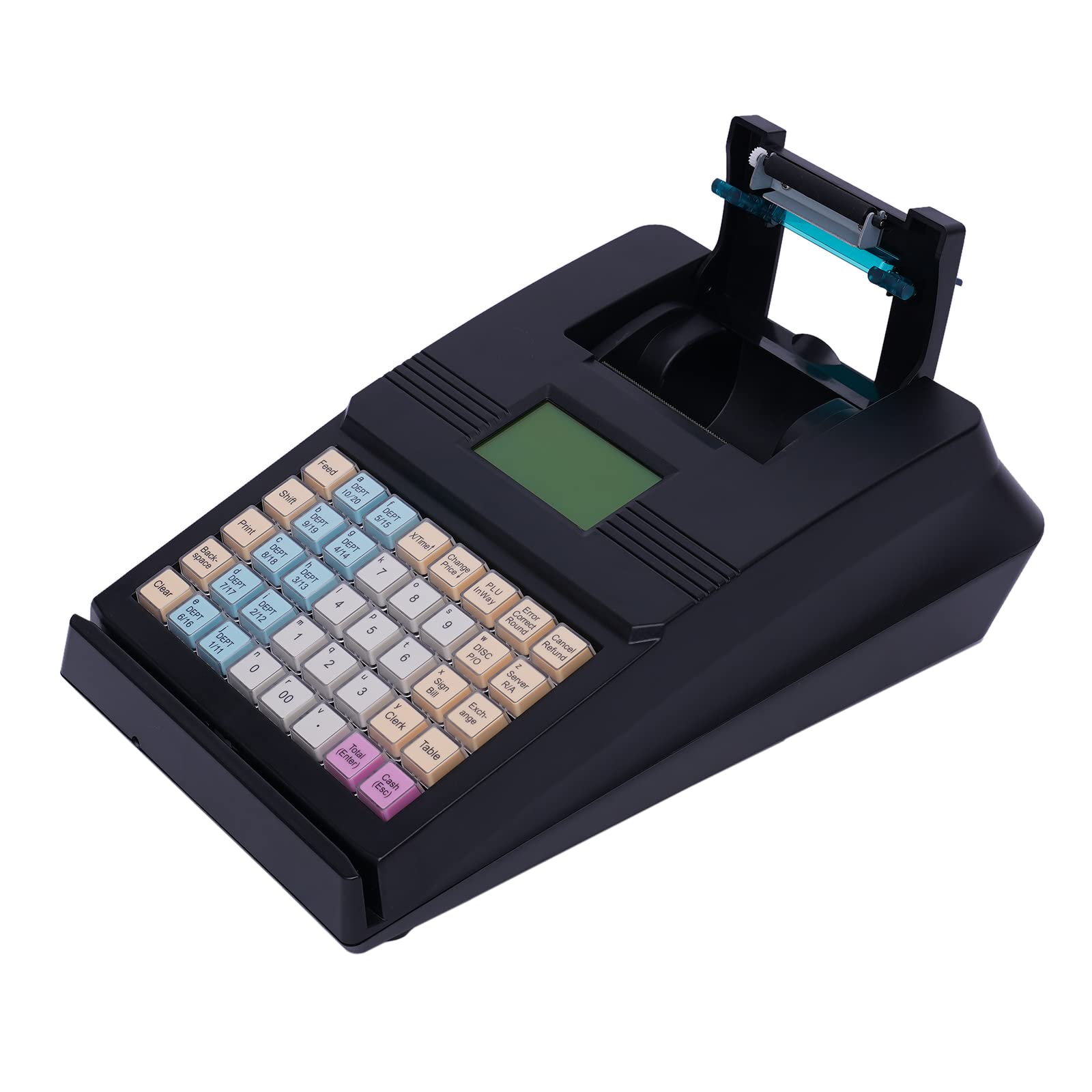 Futchoy 48-Key Electronic Cash Register with Drawer - 8-Digit LED Display POS System for Retail & Restaurant Businesses | Ideal for Small Shops, Cafes, and Quick Service Stores