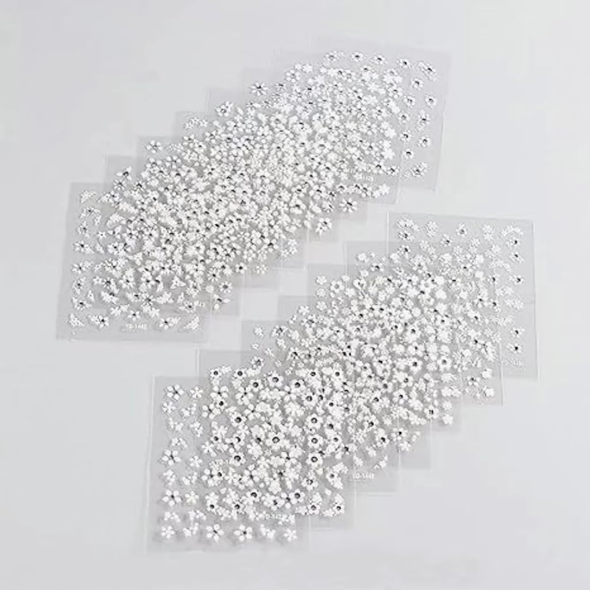 30 Sheets 3D Flower Nail Stickers - Embossed Rhinestone Nail Art Decals for Gel & Acrylic Nails | Self-Adhesive Manicure Decorations for Women | Perfect for Spring Summer Nail Designs, Bridal Parties & Salon Nail Art