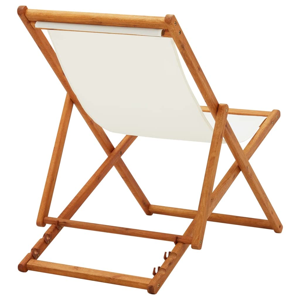 Wakects Reclining Chair - Weather-Resistant Wooden Outdoor Lounge Chair with Comfortable Cushion - Perfect for Beach, Patio, Garden & Backyard Relaxation