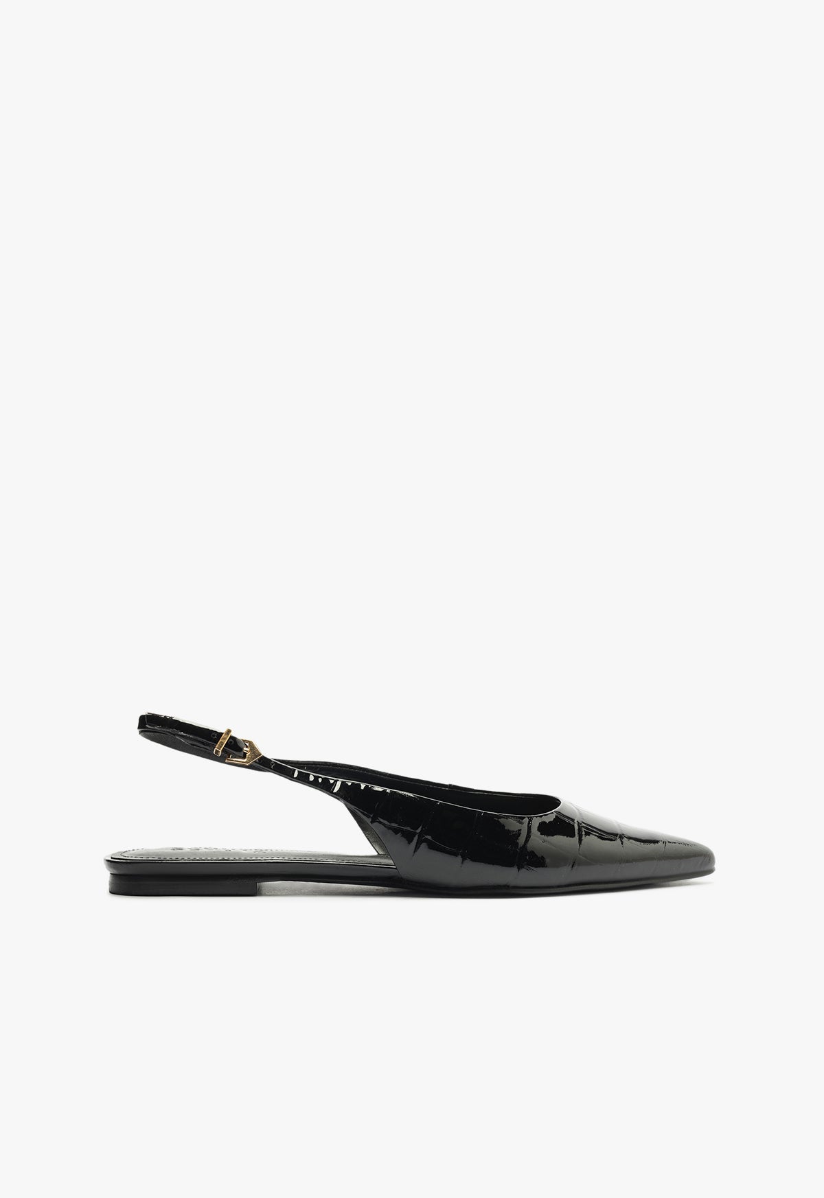 Paola Black Leather Flat Shoes for Women - Comfortable & Stylish Loafers for Work, Travel & Everyday Wear