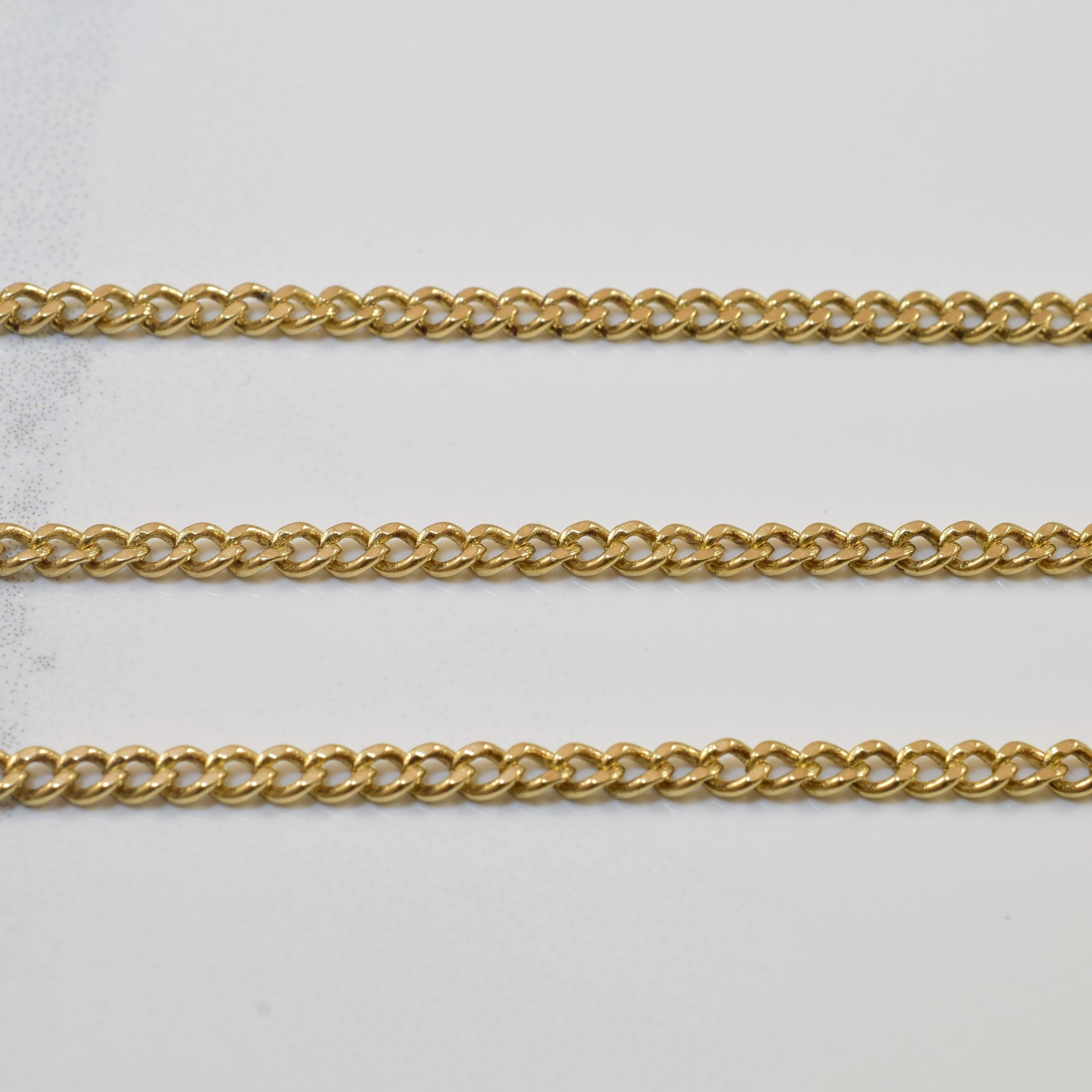 10K Yellow Gold Curb Chain Necklace 26 Inches - Durable & Stylish Jewelry for Men and Women | Perfect for Everyday Wear, Gifts & Special Occasions