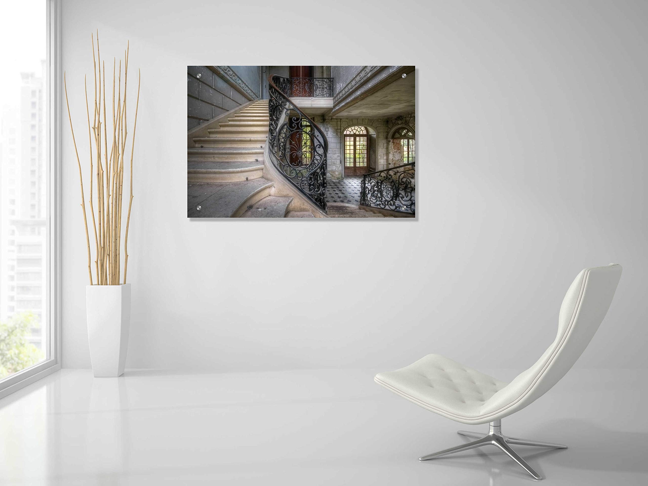 Epic Art 'Singes' by Roman Robroek - 36x24 Inch Acrylic Glass Wall Art Painting - Modern Home Decor for Living Room, Bedroom & Office
