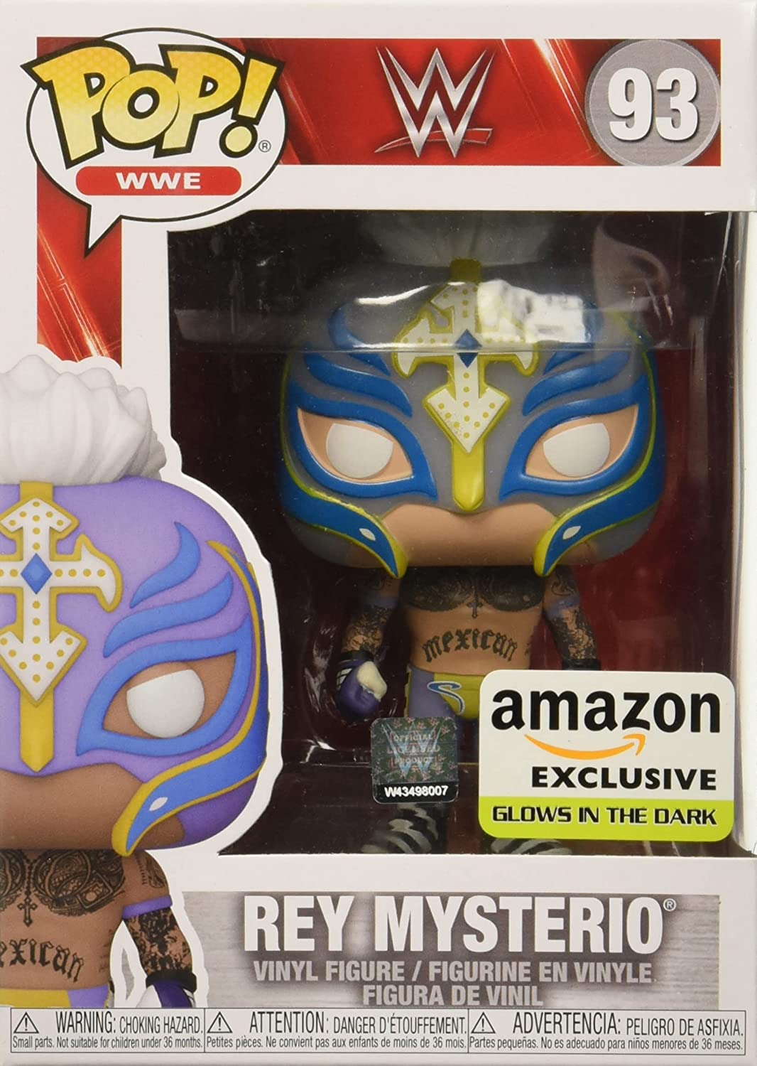 Funko Pop! Rey Mysterio WWE Action Figure - Collectible Vinyl Toy for Wrestling Fans | Perfect for Display, Gifts & WWE Memorabilia Collections