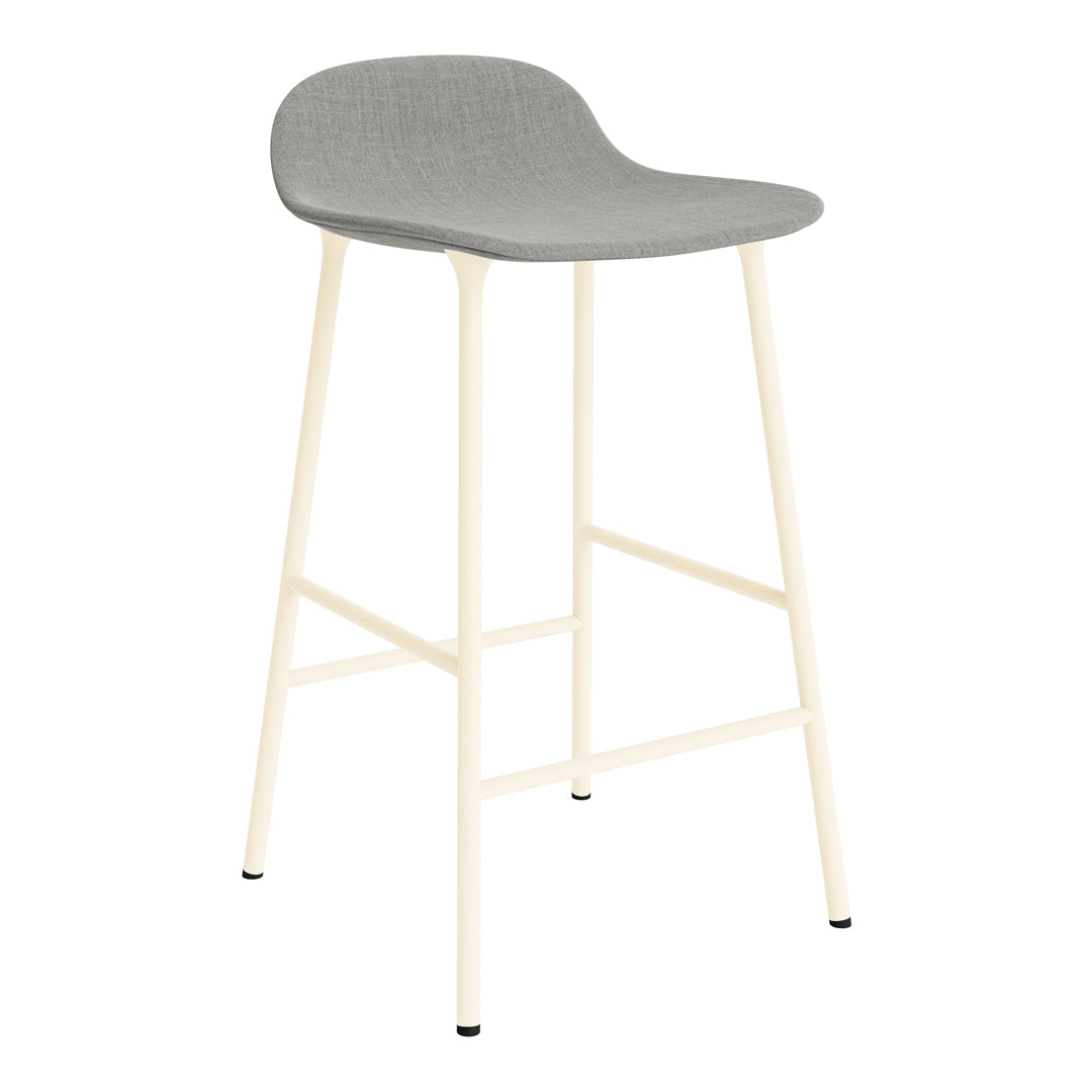 Modern Form Counter Stool with Sturdy Metal Legs & Comfortable Upholstered Seat - Perfect for Kitchen Islands, Breakfast Bars & Home Decor