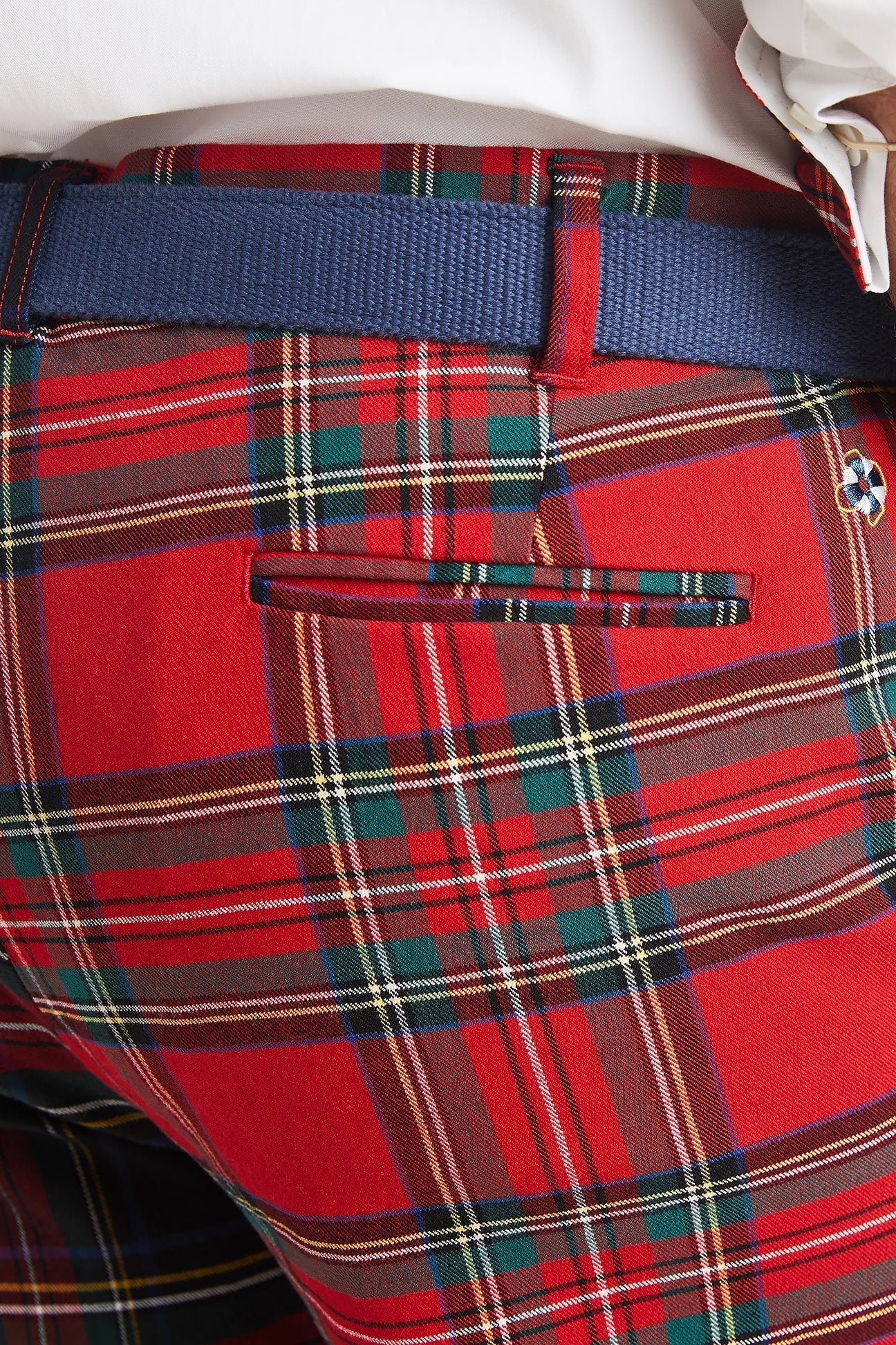 Stretch Twill Tartan Panel Harbor Pants - Comfortable & Stylish Women's Trousers for Work, Travel & Casual Wear