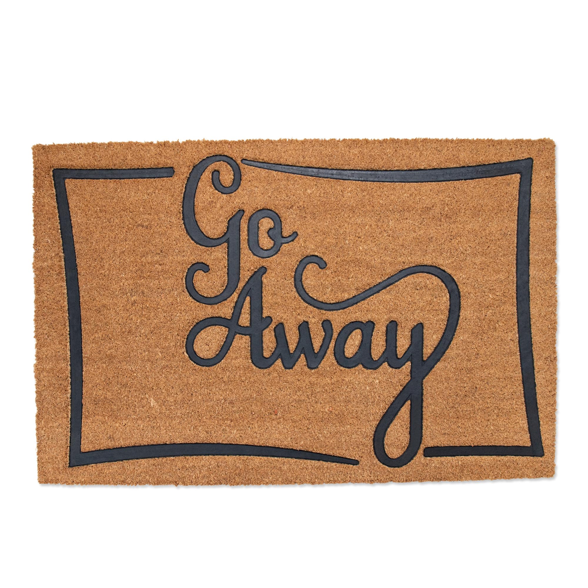 Premium Coir Floor Mats & Door Mat - Non-Slip Indoor Outdoor Entryway Rug - Engraved Welcome Doormat for Front Door - 24