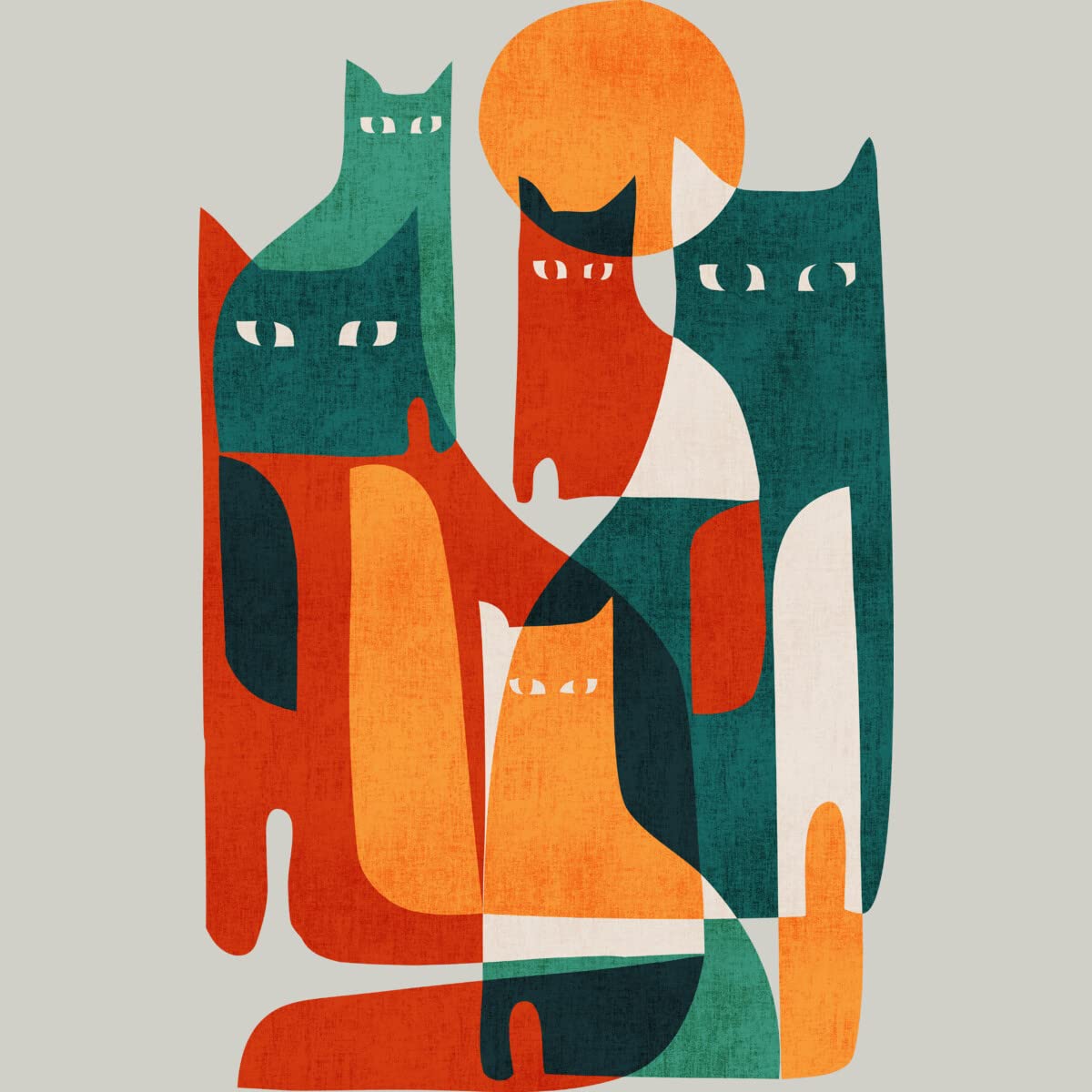 Design By Humans Men's Cat Graphic T-Shirt - Soft Cotton Tee for Casual Wear & Street Style - Perfect for Everyday Outfits, Weekend Hangouts, and Cat Lovers