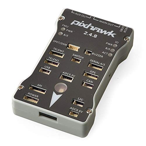 Pixhawk PX4 2.4.8 32-Bit Flight Controller with PX4FMU PX4IO, Safety Switch, Buzzer & 1GB SD Card - DIY RC Drone & Multirotor Autopilot System - Perfect for Aerial Photography, Mapping & FPV Racing