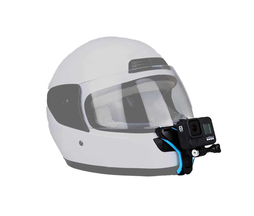 GIFTMAX Universal Helmet Chin Strap Mount with Mobile Clip & Screw - Compatible with GoPro Hero 9/8/7/6, SJCAM, Yi & All Action Cameras - Multi-Purpose Helmet Mount for Cycling, Motorcycling, Skiing & Outdoor Sports (Chin-Mount-Holder)