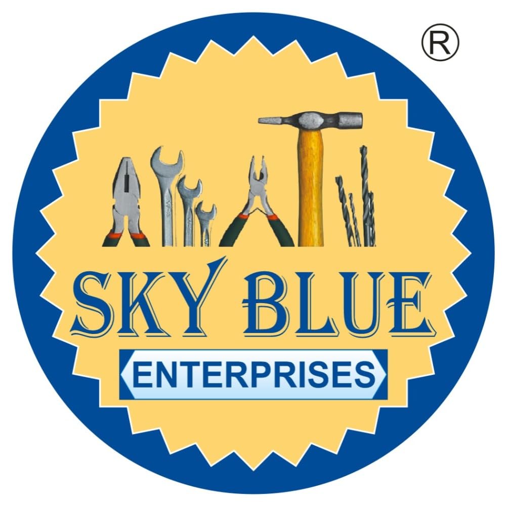SKY BLUE Enterprises Professional Nose Combo Pliers Set - 2-Piece Multi-Purpose Cutting & Electrical Work Pliers for Home, DIY, and Professional Use | Durable & Ergonomic Hand Tools for Wiring, Crafting, and Repairs
