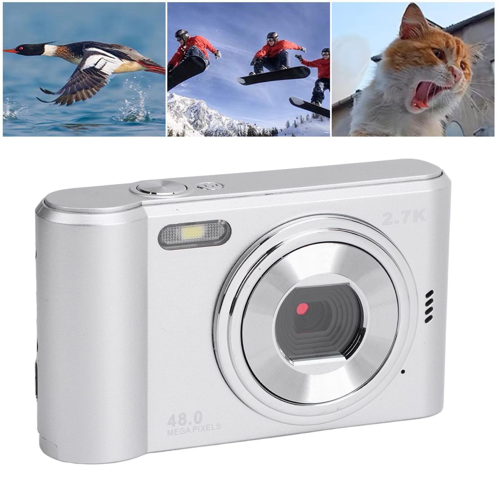 4K Digital Camera with 2.7K FHD Video, 2.4