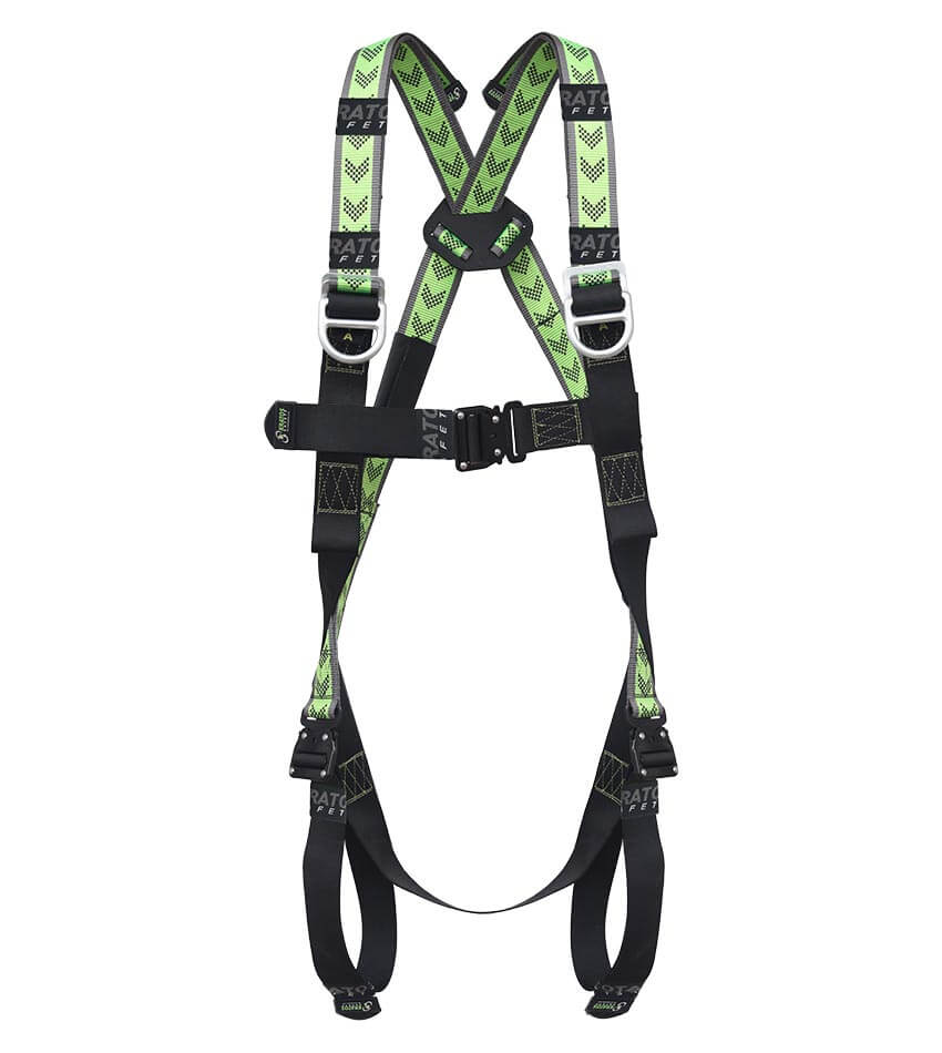 Kratos 3 Point Full Body Safety Harness for Construction, Roofing & Fall Protection - OSHA Compliant Work Gear for Professionals