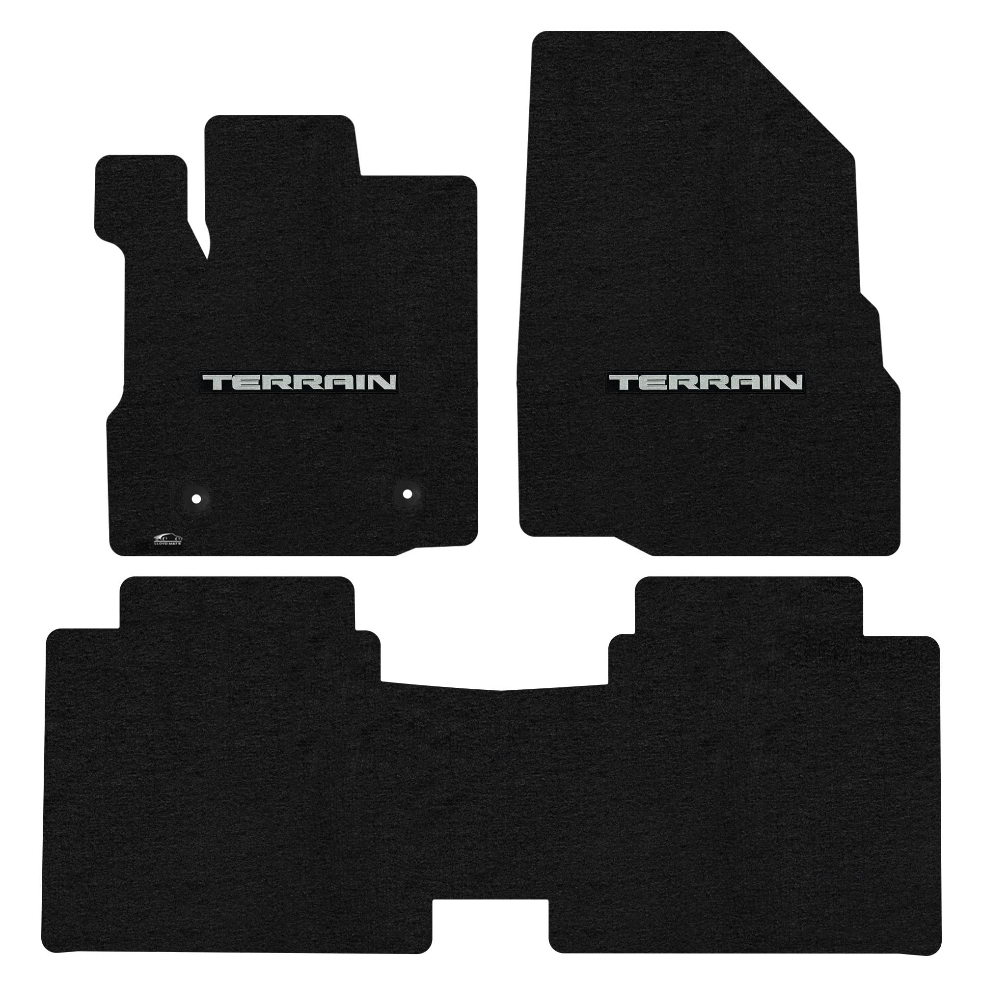 Premium Custom-Fit Carpeted Floor Mats for GMC Terrain 2011-2017 - Luxury Car Floor Liners (3PC Set, Front & Rear, Charcoal) | All-Weather Protection & Enhanced Interior Style
