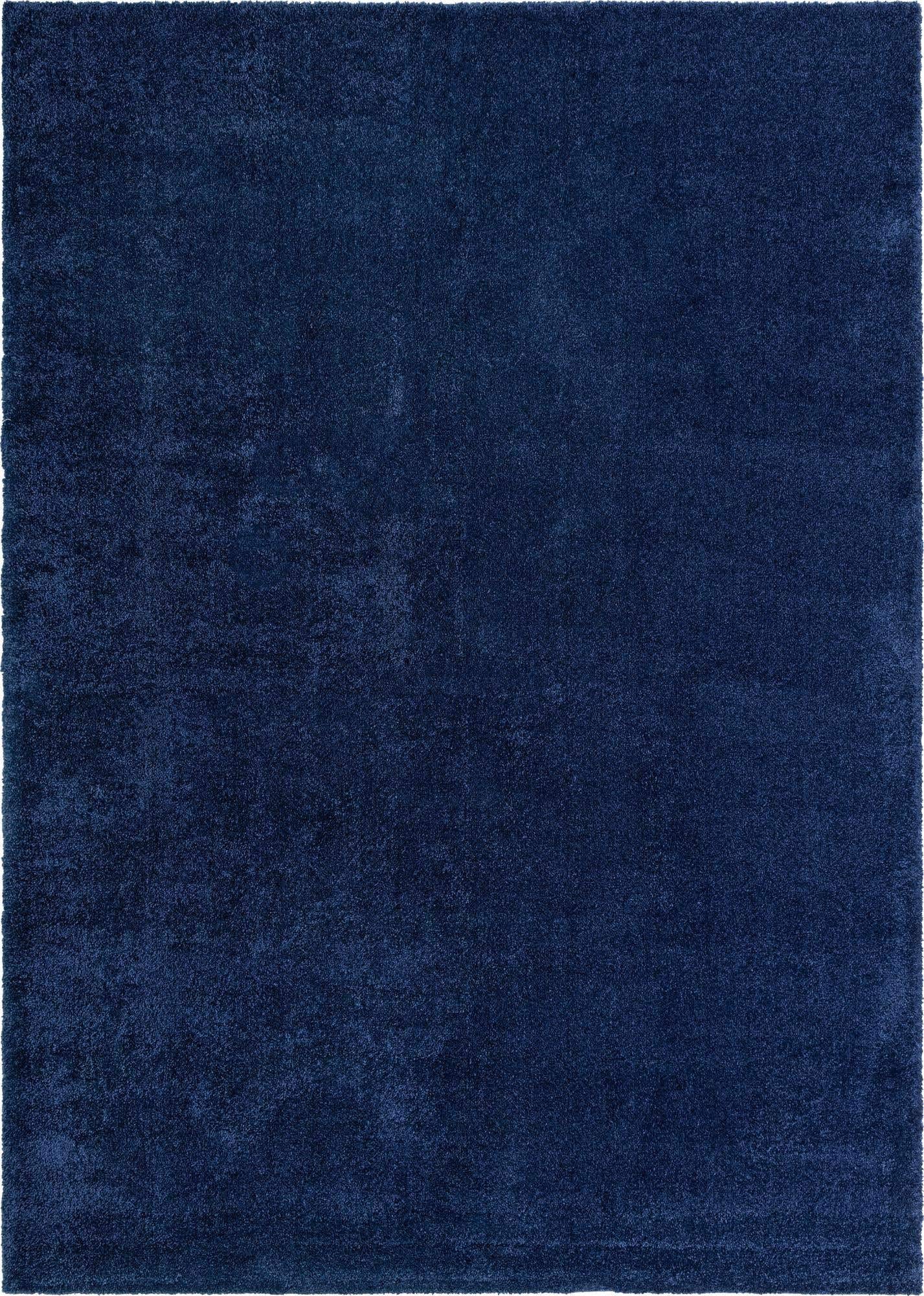 Unique Loom Solo Collection Calabasas Navy Blue Area Rug 10' x 14' Rectangle - Soft Modern Living Room Rug for Bedroom, Dining Room & Home Decor