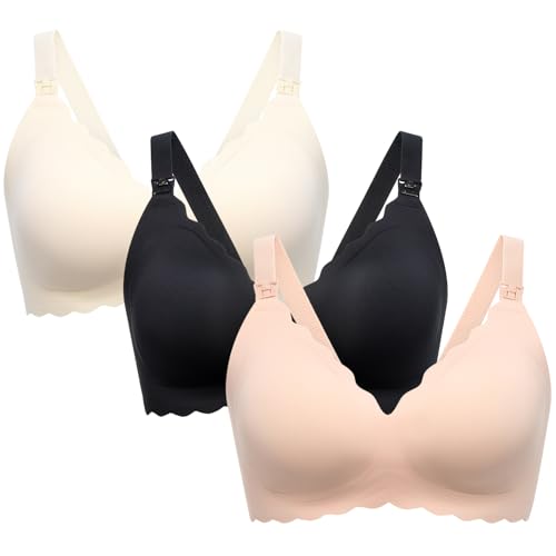 3 Pack-black, Oyster Pink, Cream