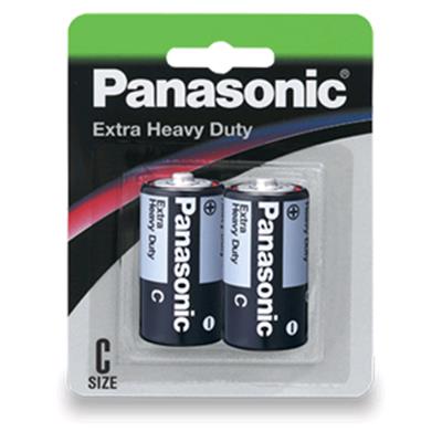 Panasonic R14NP/2B Extra Heavy Duty C Size Batteries - Long Lasting Power for Flashlights, Toys, Radios & Emergency Devices