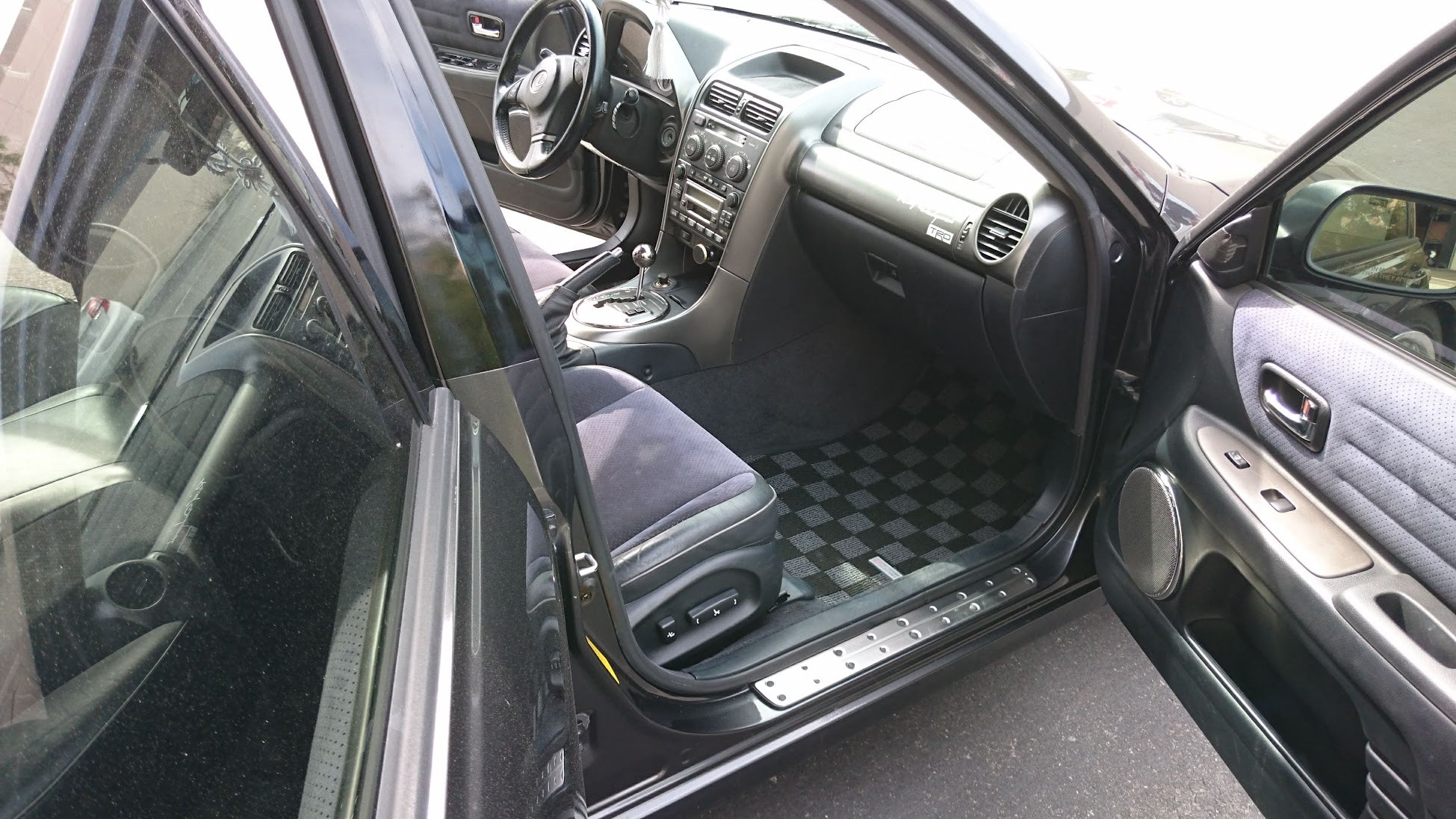 Lexus IS300 1998-2004 Front & Rear Custom Fit Race Floor Mats - Dark Grey - Perfect for Racing, Car Shows & Daily Driving