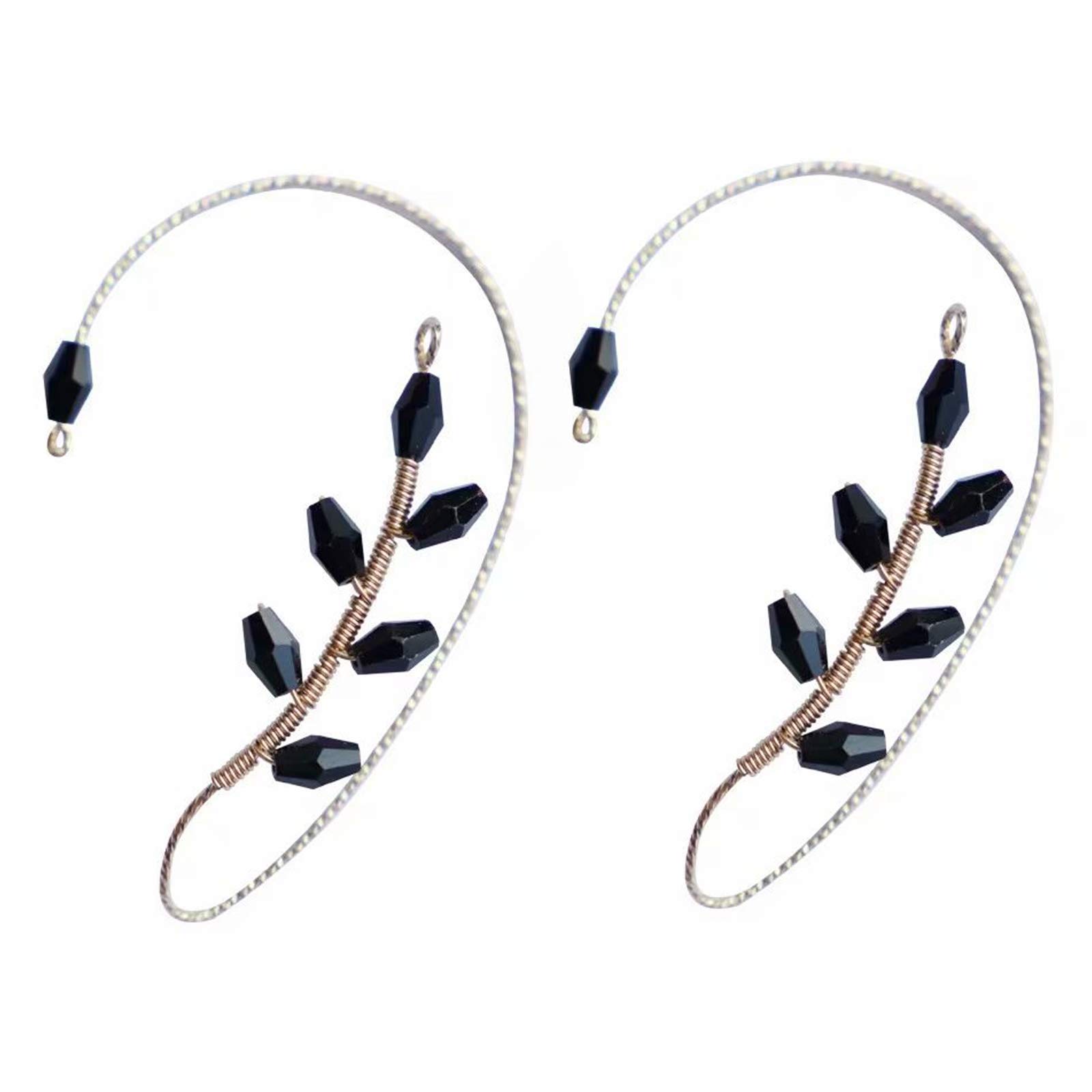 Vintage Pearl Ear Cuff Earrings for Women - Non Piercing Wrap Crawler Hook Ear Jewelry, Elegant Fashion Accessories for Parties, Weddings & Daily Wear