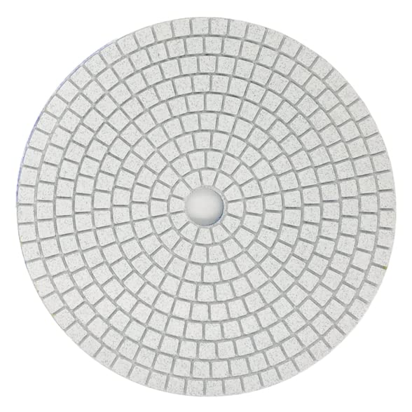 7 Inch Diamond Polishing Pad (800 Grit) - Wet/Dry Tile Polishing Disc for Grinder - Perfect for Concrete, Marble, Quartz, Granite Countertops & Stone Surfaces - Ideal for Home Renovation, DIY Projects & Professional Stone Restoration