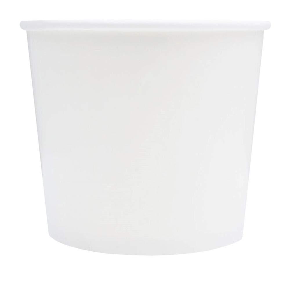UNIQ 1000-Count 12 oz Disposable Ice Cream Bowls - White Paper Cups for Hot & Cold Foods, Ice Cream Bar & Frozen Dessert Supplies - Perfect for Parties, Catering & Takeout