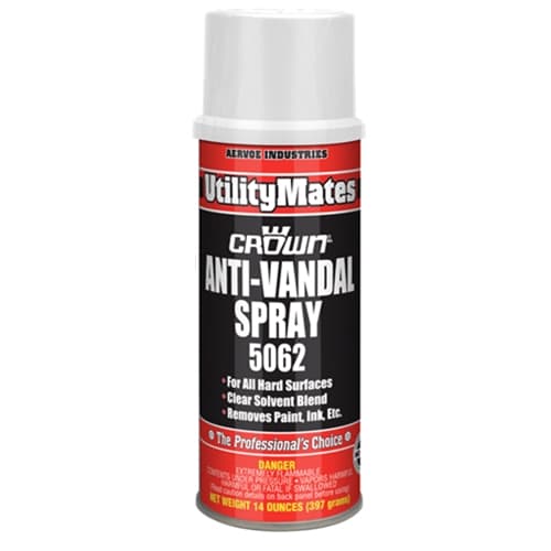 Aervoe 5062 14 oz Anti-Vandal Spray - Powerful Graffiti Remover for Brick, Concrete & Metal Surfaces - Ideal for Urban Cleanup & Property Maintenance