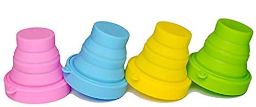 LUCKY CLOVER Foldable Silicone Menstrual Cup Sterilizer & Storage Case - Portable Travel-Friendly Design for Diva Cup & Menstrual Products (Yellow) | Perfect for Home, Travel & On-the-Go Hygiene