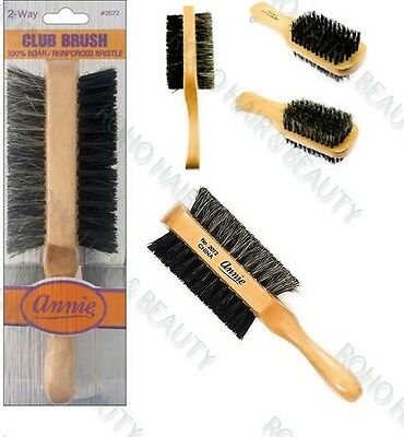 ANNIE 2-Way Club Brush #2072 - Professional Makeup Brush for Blending & Contouring - Perfect for Foundation, Powder, and Cream Products - Ideal for Everyday Makeup and Professional Use