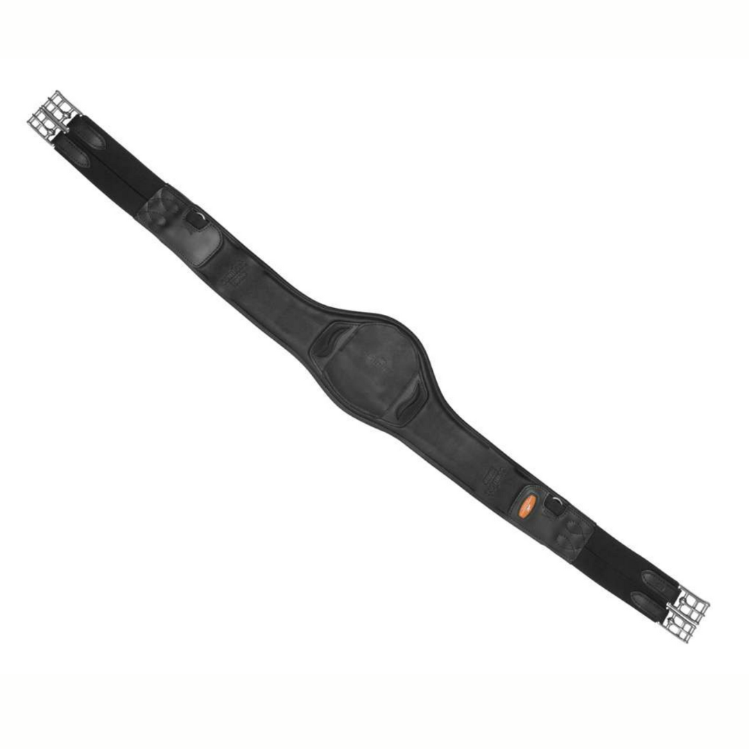 Schockemöhle Sports Portland Girth - Premium Horse Riding Girth for Dressage & Jumping - Breathable Neoprene Padded Girth with Elastic Ends - Perfect for Training & Competition Riding