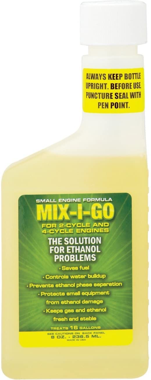 Mix-I-Go Small Engine Formula - 8 oz Bottles (Case of 12) - 15% Off - Premium Fuel Treatment for Lawn Mowers, Snowblowers & Outdoor Power Equipment