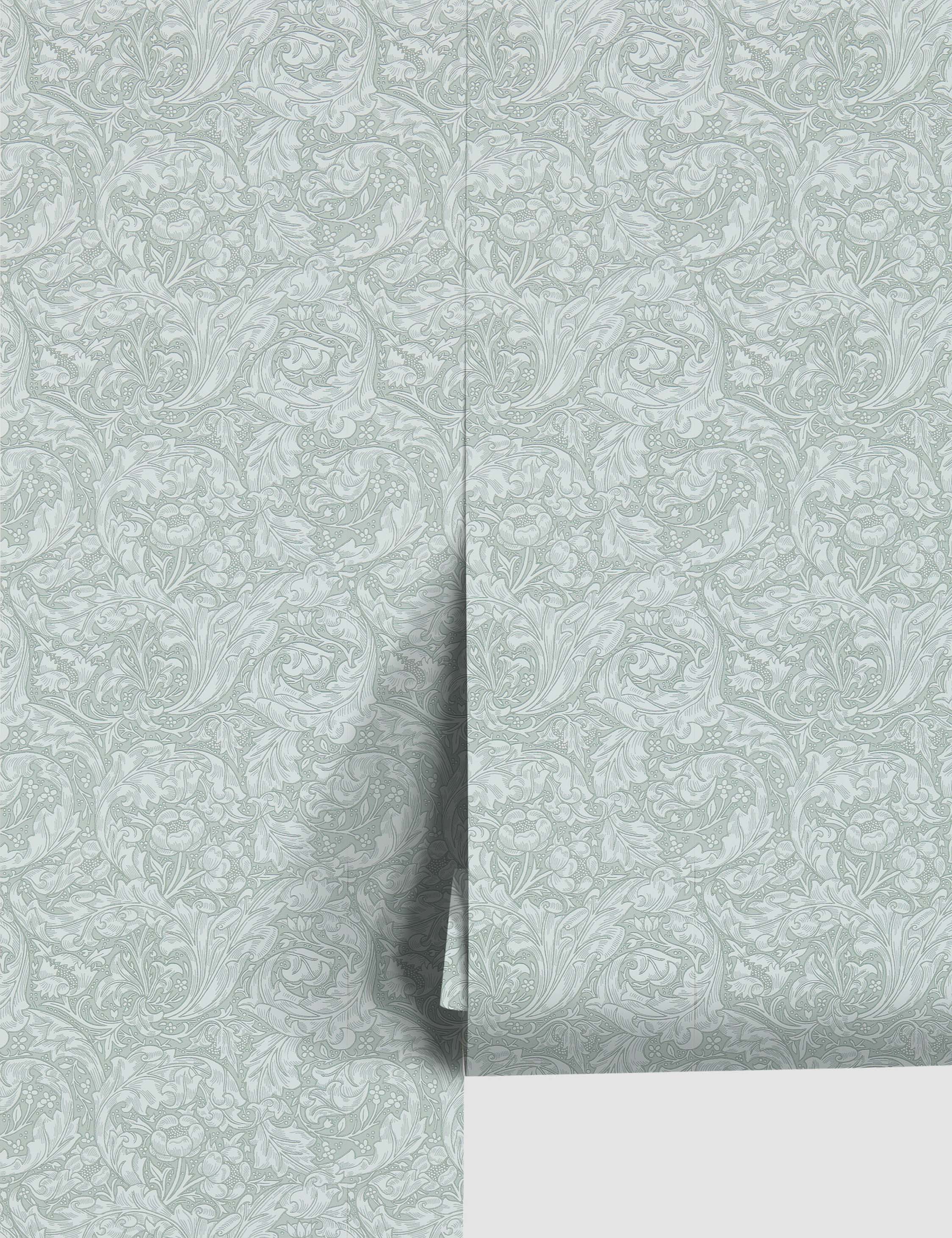 Morris & Co. Bachelors Button Wallpaper - Vintage Floral Design for Living Room & Bedroom Decor