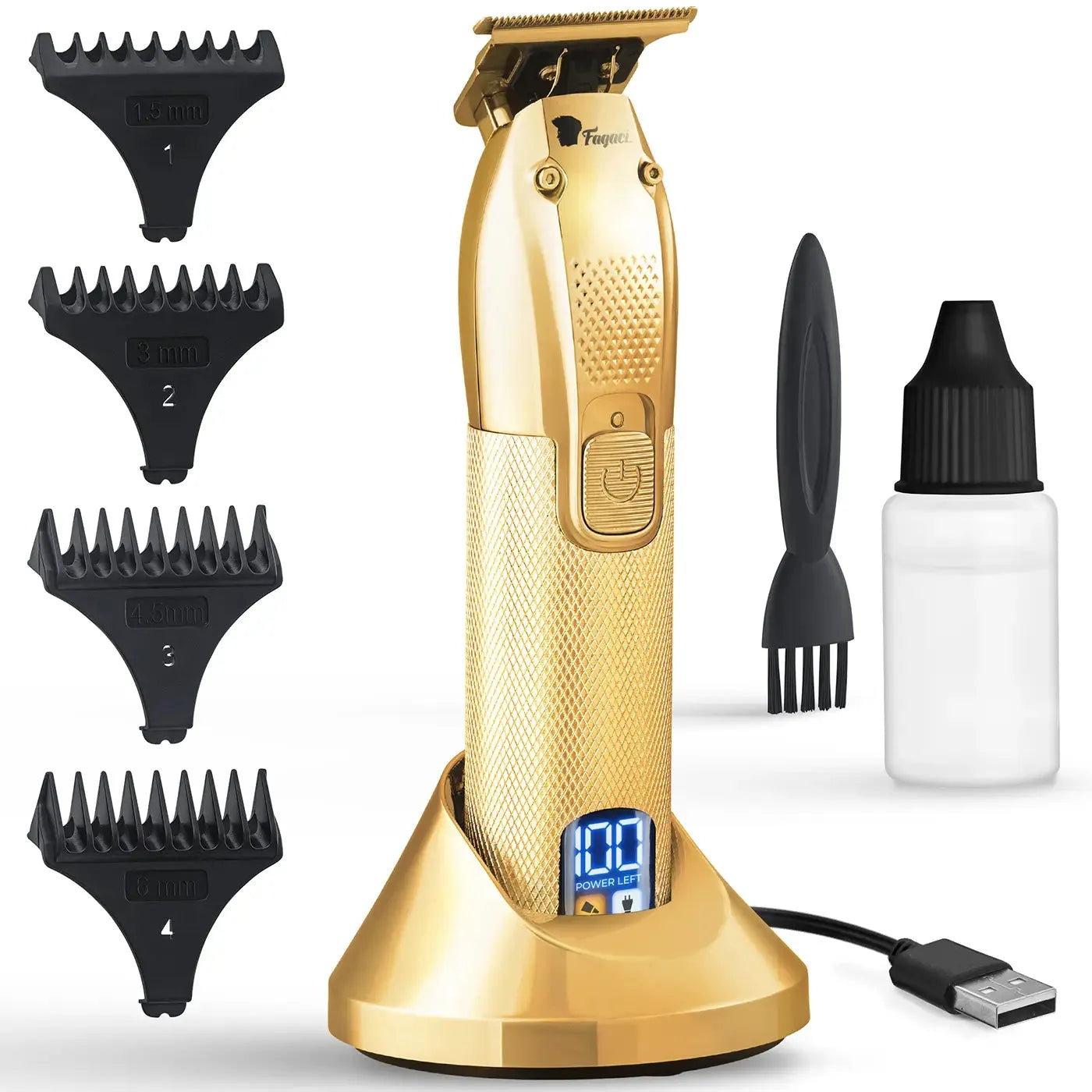 Precision Hair Trimmer for Men - Professional Beard & Mustache Grooming Kit with Adjustable Settings - Perfect for Home, Travel & Salon Use