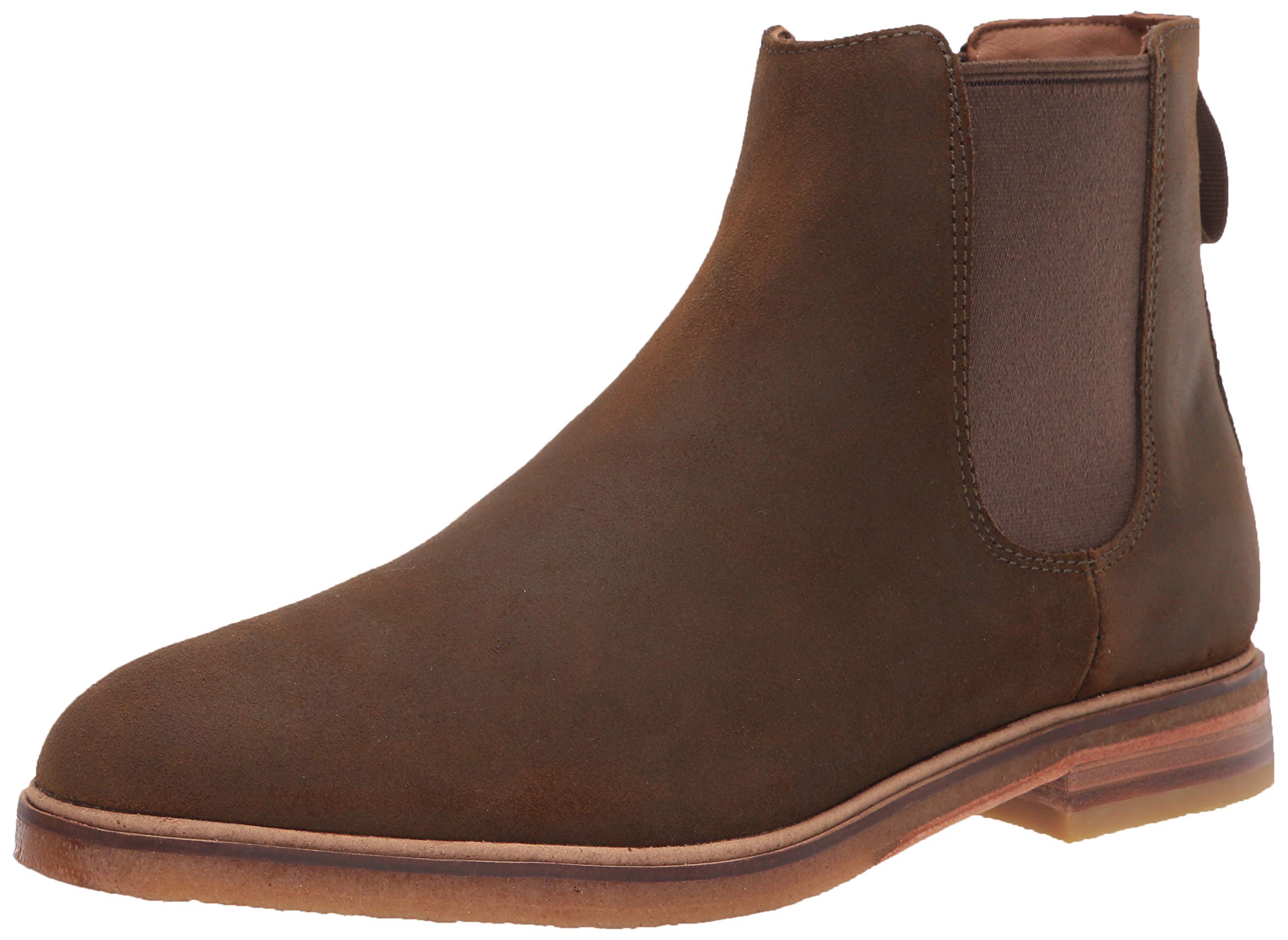 Clarks Men's Clarkdale Gobi Chelsea Boot - Waterproof Leather Ankle Boots for Men, Comfortable Slip-On Work Boots with Cushioning, Perfect for Outdoor, Casual & Office Wear
