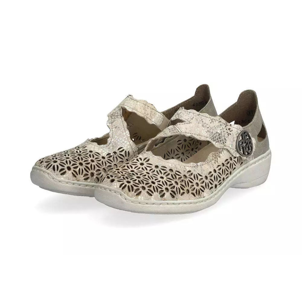 Rieker 413G4 Women's Comfortable Slip-On Loafers - Lightweight Casual Shoes for Walking, Work & Travel | Breathable & Supportive Footwear for Everyday Wear