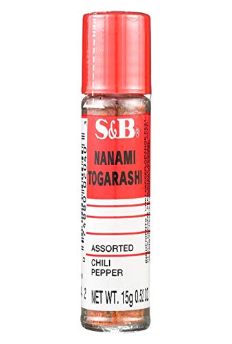 S&B Nanami Togarashi Japanese 7 Spice Blend - 0.52 Oz | Premium Assorted Chili Pepper Seasoning | Perfect for Ramen, Udon, Grilled Meats & Sushi