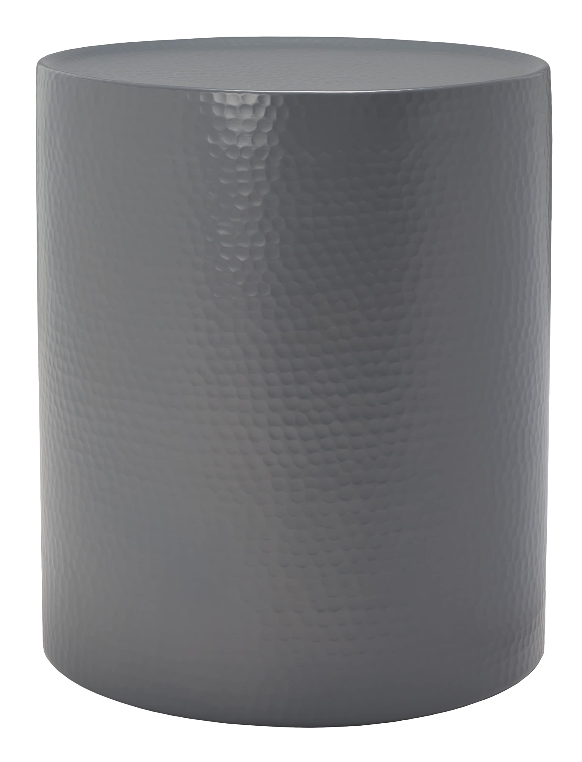 Safavieh FOX5502 Modern Dark Grey Side Table - Nightstand, Living Room, Bedroom Accent Furniture for Home Decor