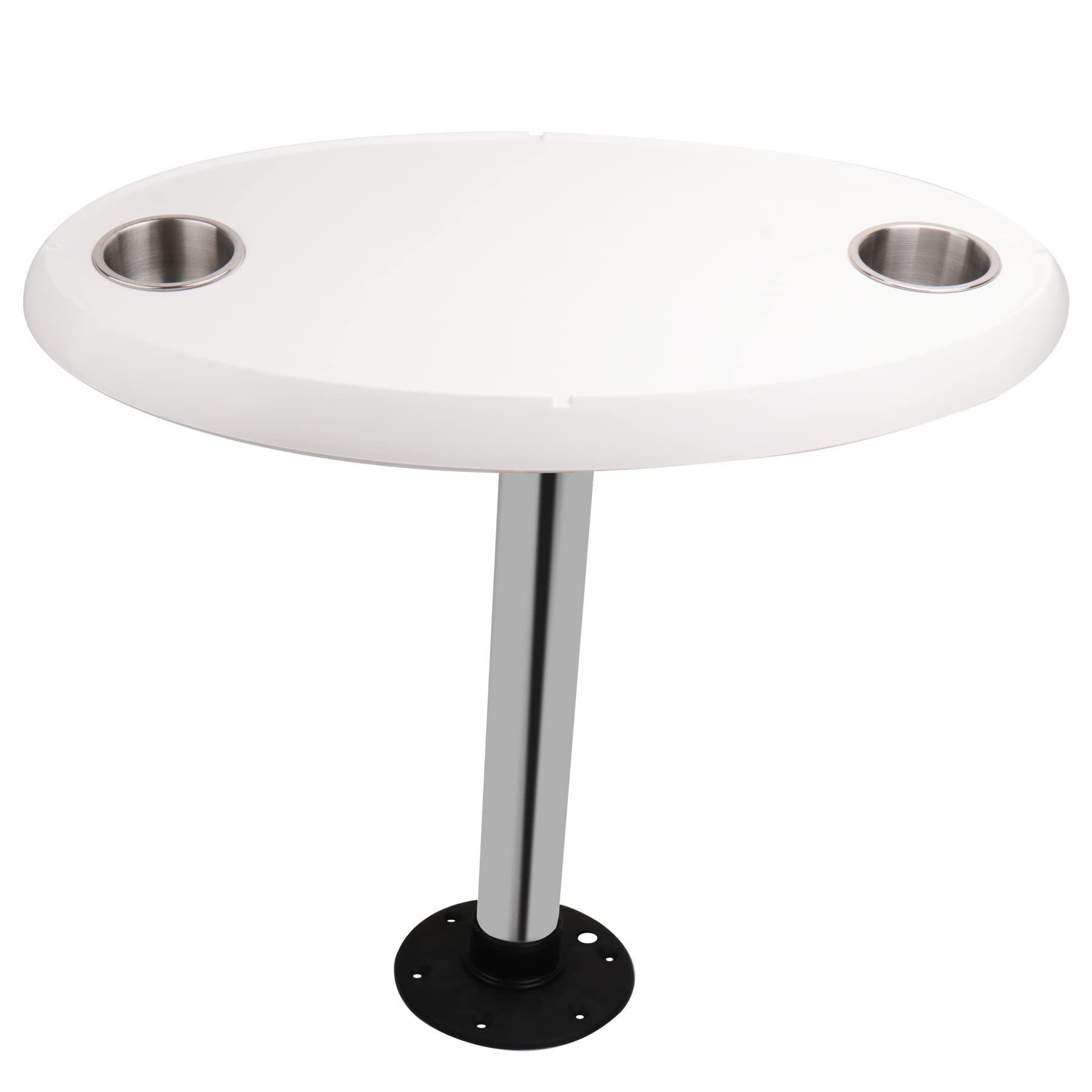Hoffen Marine Thread-Lock Oval Table Package - Stainless Steel Silver Grey | Secure Boat & RV Furniture Fastening | Perfect for Marine, Outdoor & Camping Use