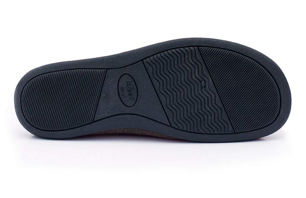 Happy Lily Men's Slip-On Slippers with Memory Foam - Anti-Slip Indoor House Shoes for Winter Comfort - Perfect for Lounging at Home, Warm & Cozy Winter Wear