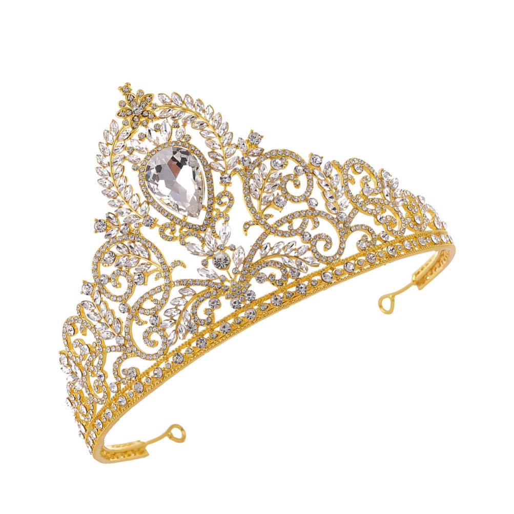 1pc Baroque Style Rhinestone Tiara Headband - Shining Crystal Wedding Headdress for Women, Elegant Prom Pageant Hair Accessories | Perfect for Bridal, Pageants, Prom & Special Occasions
