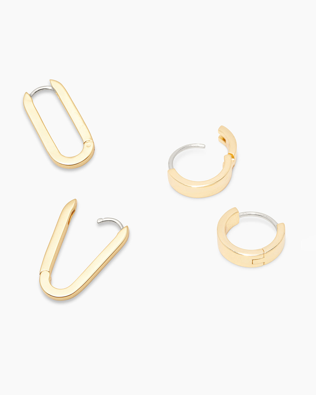 Rose Huggie Earrings Set - 14K Gold Plated Rose Stud Earrings for Women, Minimalist Dainty Huggies for Everyday Wear | Perfect Gift for Valentine's Day, Anniversary & Bridal Jewelry